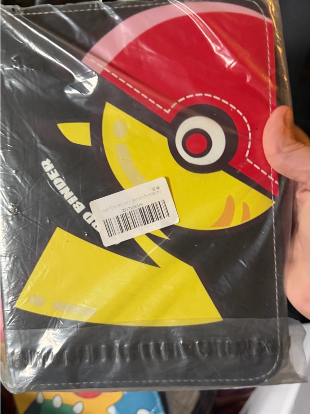 Pokemon Trading Card Binder Black Red Yellow